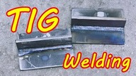 How to weld with the tig method, fillet welds leading the free-hand welding gun.