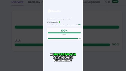 Czy da się zrobić analizę akcji w jedną minutę? Nvidia