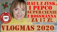 PORANNY RYTUAŁ, HAUL Z JYSKU I PEPCO, SUPER CIENIE ZA GROSZE Z ROSSMANNA, MAKIJAŻ - VLOGMAS 2020.