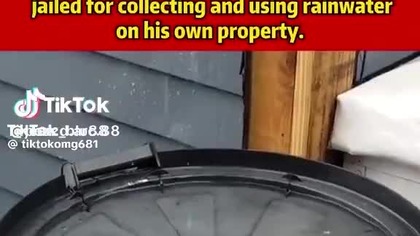 W oregon USA zbieranie deszczówki jest kradzieżą własności publicznej - globalizacja kontrola ludzkosci