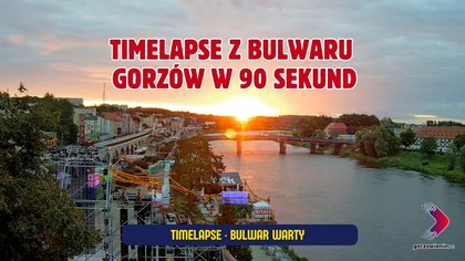 Codzienny timelapse z bulwaru  Gorzów w 90 sekund [23. 08. 2025]