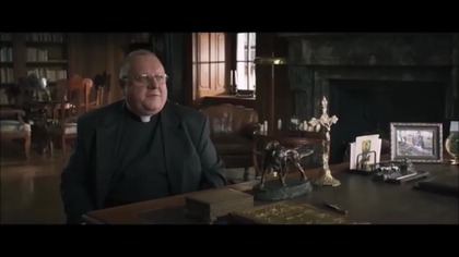 Roman Szełemej na uroczystości postawienia kibli