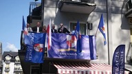 Braun przemówił z balkonu w Busku-Zdroju