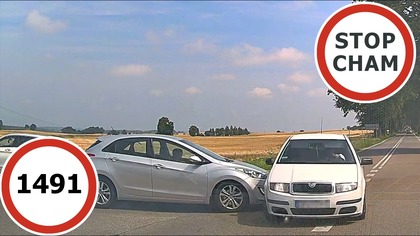 Stop Cham #1491 - Niebezpieczne i chamskie sytuacje na drogach
