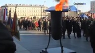 Bronisław Komorowski, Donald Tusk i Ewa Kopacz pod Pomnikiem Nieznanego Żołnierza