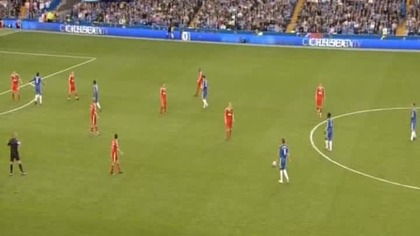 Premier League sezon 2009/2010 Chelsea 2-0 Liverpool Malouda