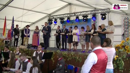 Wystąpienie Burmistrza Joachima Wojtali - Dożynki 2017 w Malni
