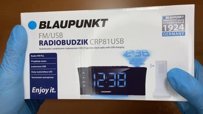 UNBOXING: Blapunkt CRP81USB - radiobudzik z termometrem zewnętrznym i projektorem