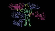 DINKY - blackboard animation for European Researchers Night