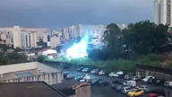 Widowiskowa awaria linii elektrycznej w Sao Paulo
