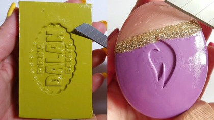 Soap Carving ASMR Relaxing Sounds no talking Satisfying ASMR Video