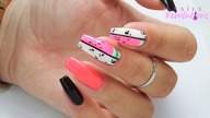 Abstract & watermelon nails / Eveline Cosmetics