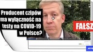 Nie, w Polsce żadna firma nie ma wyłączności na dostawę testów w kierunku COVID-19