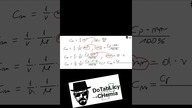 Przeliczanie stężeń Wyprowadzenie #shorts #short #chemia #chemistry #umed #cke #medycyna #edukacja