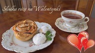 Słodka róża z lodami na Walentynki