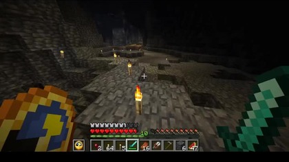 The rare moment when the Creepers explosion is useful #minecraft #game #gaming #Short #Shorts #Cave