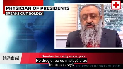 Lekarz prezydenta Trumpa ujawnia globalny spisek ludob&oacute;jstwa
