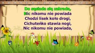 Chodzi Lisek Koło Drogi - z linią melodyczną ( karaoke )