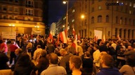 Solidarni 2012 pod budynkiem TVP