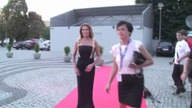 Hanna Lis w eleganckiej czarnej sukni. Wygląda jak gwiazda