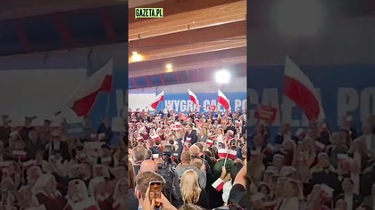 Sztab Rafała Trzaskowskiego - ogłoszenie wyników wyborów #shorts
