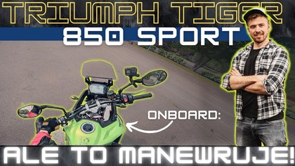 Ale on się trzyma w manewrach! Tiger 850 Sport.  Również dla niskich