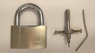 Kłódka Gerda Secure 70mm z zamkiem dyskowym kontra wytrych.  #lockpicking, disc detainer padlock.