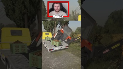 CHLOPY ZACZEPIŁY O SŁUPA  #farming