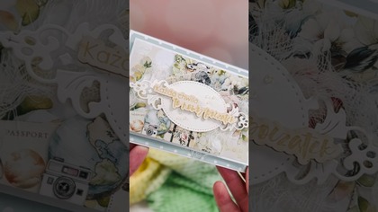 Lato w środku zimy!  Kartka z resztek kolekcji scrapbookingowej