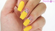 Summer flowers nails art tutorial / Elisium