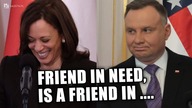 Tylko Andrzej Duda potrafił rozbawić Kamalę Harris