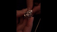 Vampires Antiques Draculas Castle   The Poison Ring pure silver and quartz