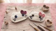 Szydełkujemy Urocze Spinki Do Włosów - inspiracja Hello Kitty Projekt DIY #742