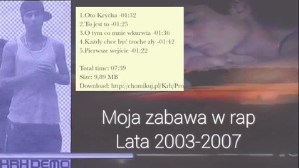 Moja historia zabawy w rap (2003-2007) + fragmenty nagrań
