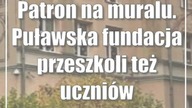 Patron na muralu.  Puławska fundacja przeszkoli też uczniów