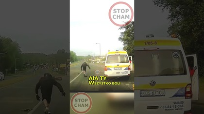 Motocyklista nie opanował mocy #stopcham #dashcam #motocykl