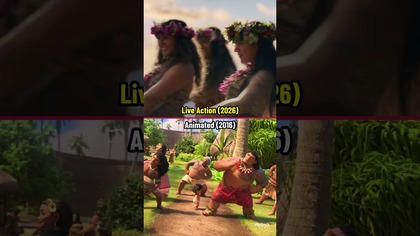 Moana Teaser: Live Action vs Animated