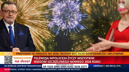 wPolsce24 - Powitanie Nowego 2026 Roku (noc 31. 12. 2025/01. 01. 2026)