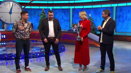 Channel 4 - Fragment teleturnieju "Countdown" w bożonarodzeniowej oprawie graficznej (19 grudnia 2025) (2/2)