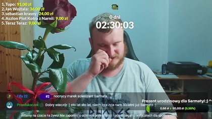 30 Urodziny Sarmaty! Live Przedłużany! Świętujemy! - And i Sarmata - Pogadanka! Podsumowanie! DYMY!