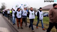 Akcja protestacyjna g&oacute;rnik&oacute;w KWK Krupiński w Suszcu - 15. 12. 2016