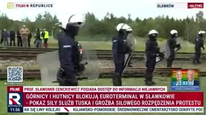 Brutalna pacyfikacja protestu Górników i Hutników! Pokaz siły policji Tuska wobec Polaków! mp4 686x432