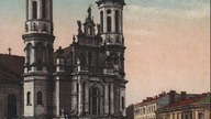 Pocztówka kolorowa z 1913 r. - Kościół Zbawiciela - seria Varsaviana Atticusa