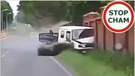Wypadek - uderzył w osobówkę i wjechał w mur #804 Wasze Filmy