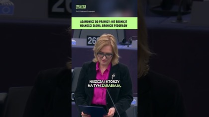 Adamowicz uderza w konserwatystów #shorts