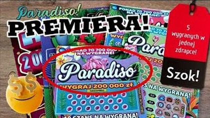 Zdrapki Lotto  Mix zdrapek i nowe Paradiso!  No więc 2 rarytasy i spokój! 