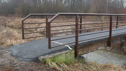 Kładka już utwardzona