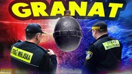 POLICJA STRAŻ I SAPERZY czyli granat znaleziony w rzece