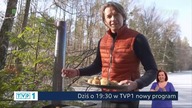 TVP 1 - Scroll informujący o nowym programie informacyjnym | 21. 12. 2023