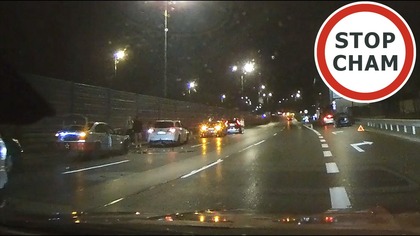Seria kolizji na al.  Prymasa Tysiąclecia Warszawa #2373 Wasze Filmy